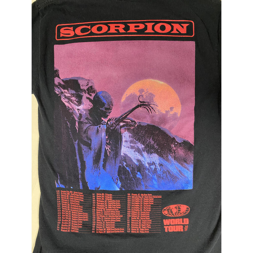 Scorpion Drake World Tour Graphic T-Shirt Size Small